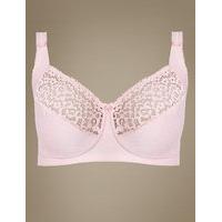 ms collection total support vintage lace non padded full cup bra b g