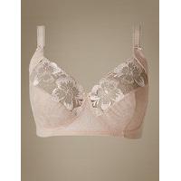 ms collection embroidered non padded full cup bra b e