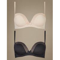 M&S Collection 2 Pack Padded Strapless Bras A-E