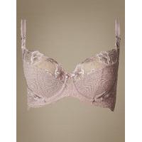 M&S Collection Embroidered Non-Padded Balcony Bra DD-GG