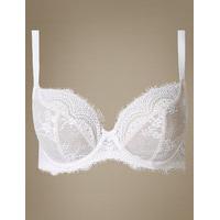 M&S Collection Eyelash Non-Padded Plunge Bra DD-GG