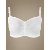 M&S Collection Lace Minimiser Non-Padded Bandeau Bra DD-GG