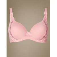 ms collection vintage lace padded full cup t shirt bra a e