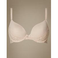 ms collection vintage lace padded plunge t shirt bra a dd