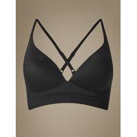 M&S Collection Longline Cross Over Padded Plunge Bra A-E