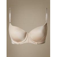 M&S Collection Floral Lace Padded Balcony T-Shirt Bra A-E