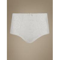 M&S Collection Jacquard Lace High Rise Full Briefs