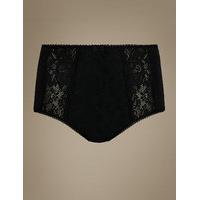 M&S Collection Jacquard Lace High Rise Full Briefs