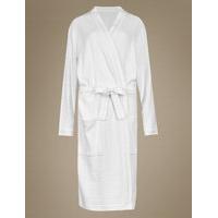 M&S Collection Pure Cotton Waffle Dressing Gown