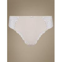 M&S Collection High Rise Lace Thong