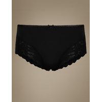 M&S Collection Lace High Rise Midi Knickers