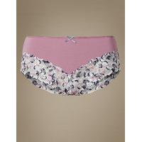 M&S Collection Isabella Lace Printed Midi Knickers