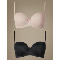 M&S Collection 2 Pack Padded Multiway Bras A-D