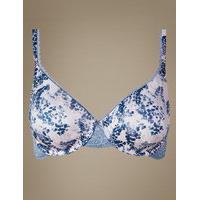 M&S Collection Perfect Fit Memory Foam Padded Abstract Print Full Cup Bra A-E