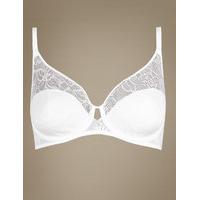 ms collection youthful lift lace non padded full cup bra
