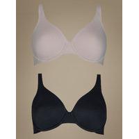 ms collection 2 pack non padded underwired full cup bras