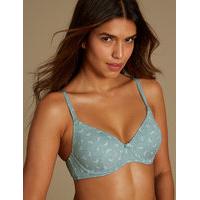 M&S Collection 2 Pack Cotton Rich Padded Underwired Full Cup T-Shirt Bras A-E