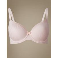 M&S Collection Sumptuously Soft Ultimate Comfort Underwired Striped Full Cup T-Shirt Bra