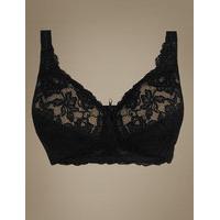 M&S Collection Total Support All-Over Fleur Lace Non-Wired Bra B-G