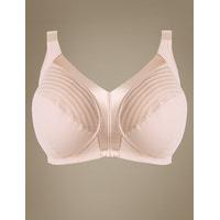 M&S Collection Total Support Striped Non-Wired Full Cup Bra B-G