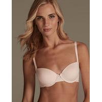 M&S Collection 2 Pack Cotton Rich Padded Underwired Balcony T-Shirt Bras
