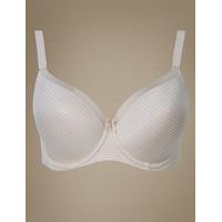 M&S Collection Sumptuously Soft Underwired Striped Full Cup T-Shirt Bra DD-G
