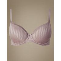 M&S Collection Sumptuously Soft Ultimate Comfort Underwired Striped Full Cup T-Shirt Bra