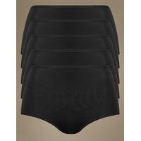 M&S Collection 5 Pack No VPL Microfibre High Rise Full Briefs