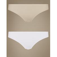 M&S Collection 5 Pack No VPL Microfibre Low Rise Bikini Knickers