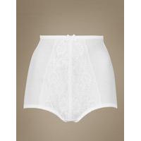 M&S Collection Firm Control Traditional Floral Lace Knickers