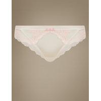 M&S Collection Sumptuously Soft with Ultimate Comfort Lace Brazilian Knickers