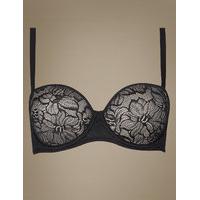 ms collection youthful lift lace padded strapless bra a e