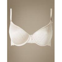 M&S Collection Jacquard Lace Light as Air Spacer Balcony Full Cup Bra A-DD