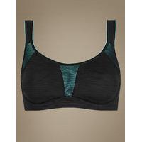 M&S Collection High Impact Flexi Wire Non-Padded Sports Bra A-G
