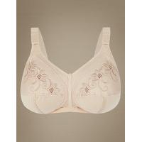 M&S Collection Total Support Non-Wired Embroidered Crossover Full Cup Bra B-G