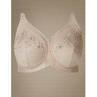 M&S Collection Total Support Non-Wired Embroidered Crossover Full Cup Bra B-G