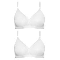 M&S Collection 2 Pack Non-Wired Crossover Full Cup A-E Bras