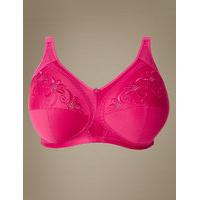 M&S Collection Total Support Non-Wired Embroidered Crossover Full Cup Bra B-G