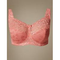 M&S Collection Total Support Floral Jacquard Lace Full Cup Bra B-G