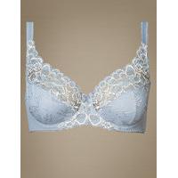 M&S Collection 2 Tone Floral Lace Full Cup Bra A-DD