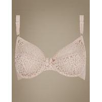 M&S Collection Trellis Lace Underwired Non-Padded Full Cup Bra B-E