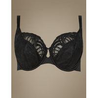 M&S Collection Luxury Embroidered Non-Padded Wired Full Cup Bra DD-H