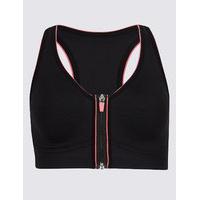 M&S Collection Post Surgery Extra High Impact Zip Front Non-Wired Sports Bra A-G