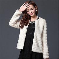 Ms fashion for autumn/winter warm imitation fur coat coat