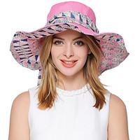 Ms summer sun hat prevent UV hat female summer sun hat two sides can folding hat UV large along the beach cap is prevented bask in together