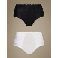 M&S Collection 2 Pack Firm Control Full Briefs