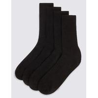 M&S Collection 4 Pairs of Cotton Rich Sports Socks