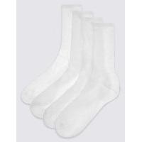 ms collection 4 pairs of cotton rich sports socks
