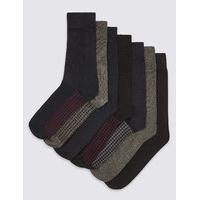 M&S Collection 7 Pairs of Freshfeet Cotton Rich Socks