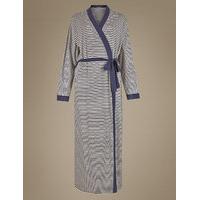 M&S Collection Striped Belted Long Wrap with Modal